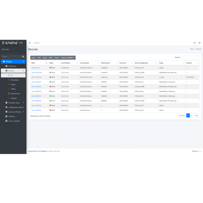 Everest Fleet Management - Product -Panini